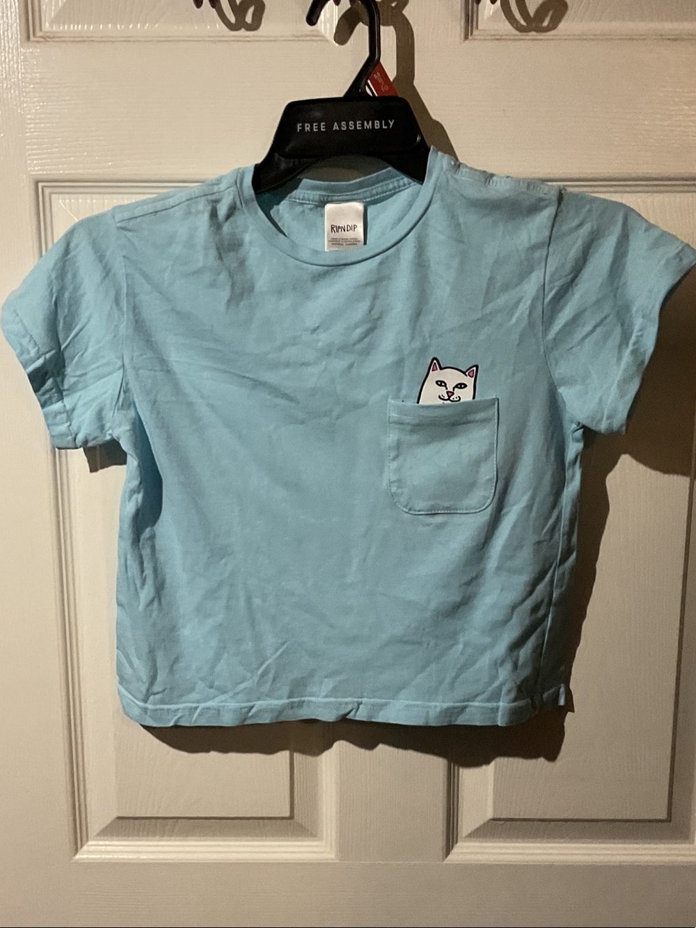 RipNDip Lord Nermal Light Blue Pocket Tee